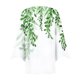 thumbnail image 5 of camisa de mujer blusa estampado manga 3/4 casual vacaciones botón básico tops verde / 3xl, 5 of 6