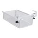 thumbnail image 3 of Cesta de almacenamiento metálica para fijar debajo de un estante, fabricada en acero al carbono, con sistema deslizante. Blanco ajustable, 3 of 9
