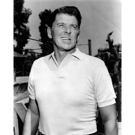 Ronald Reagan 24X36 Classic Hollywood Poster Classic In White Polo Outfit 1960's