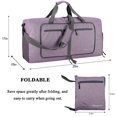 thumbnail image 2 of Bolsa de viaje Woogwin, grande, impermeable, 60 L, color morado nieve, 2 of 6