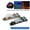 B Blue, variant on Meileang Tactical Helmet Light Push Switch 2 Modes Portable Waterproof Strobe Light Safety Alert Silicone Survival Signal Light Night Cycling Light Outdoor Adventure