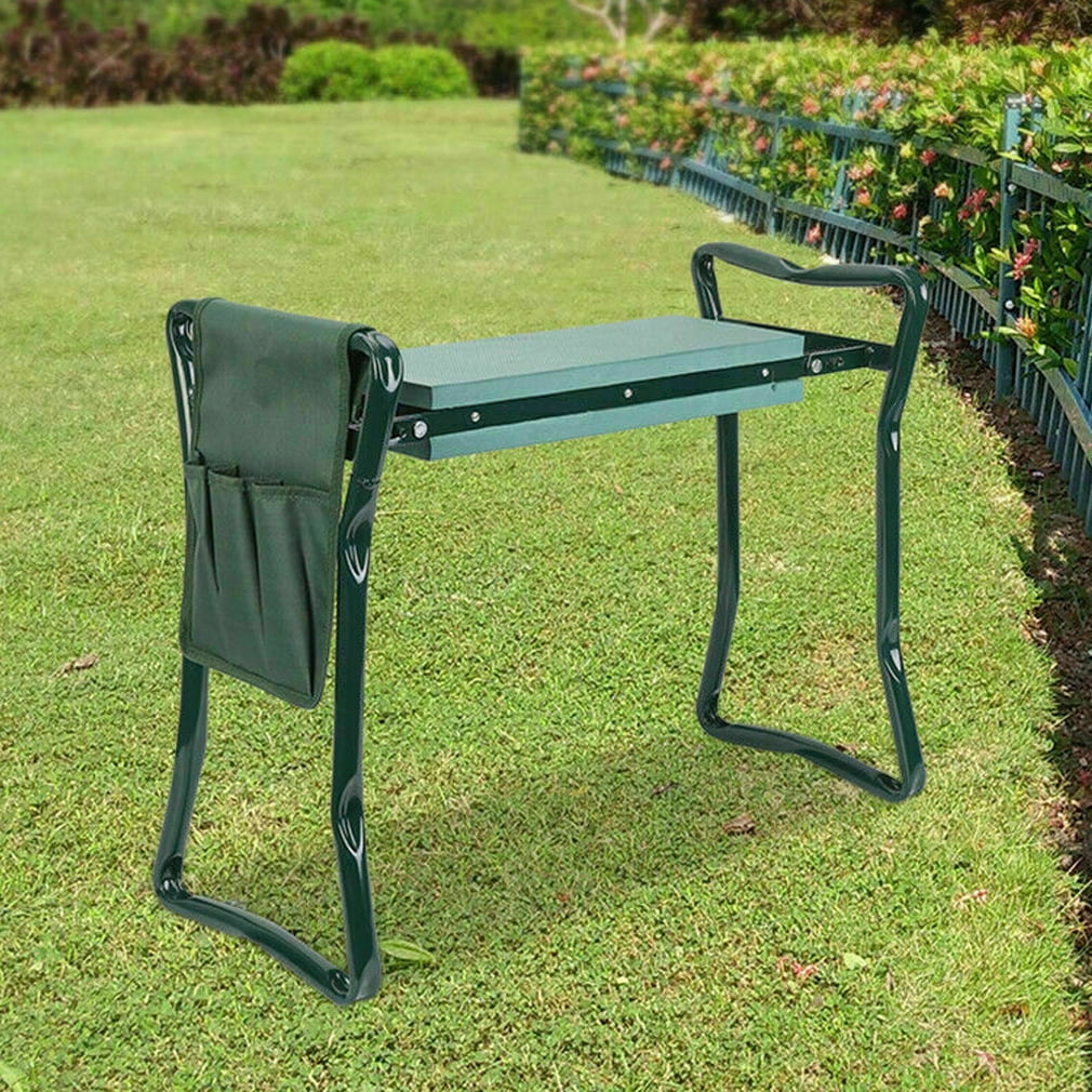 Heavy-Duty Foldable Garden Kneeler/Bench Green
