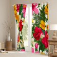 thumbnail image 3 of Erosebridal Vintage Flower Blackout Curtains Set of 2 (52x84 Each) for Girls Women, Tropical Leaves Window Curtains, 3 of 6