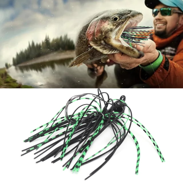 Spinnerbait para lubina, Accesorios de Pesca CEBO CEBO CEBO EQUIPO DE PESCA Para Agua de Agua Dulce Pond River para Lubina Fresca