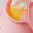 thumbnail image 4 of Assiettes Compartimentées en Silicone pour Tout-Petits - Assiettes Portatives Antidérapantes à Succion pour Enfants, Bébés, Assiette de Souper pour Tout-Petits, 4 of 5