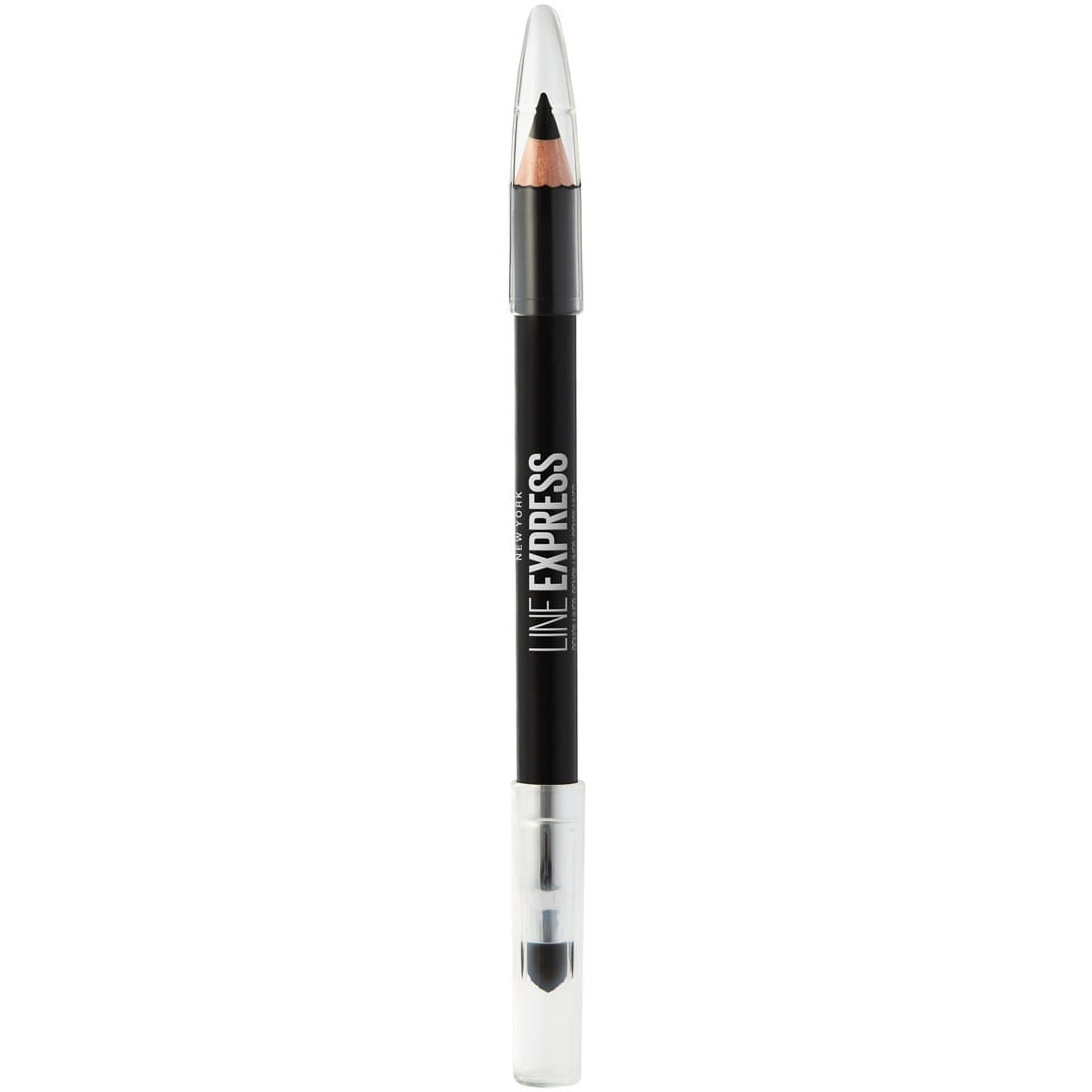 (4 pack) Maybelline Line Express Sharpenable Wood Pencil Eyeliner, Ebony Black