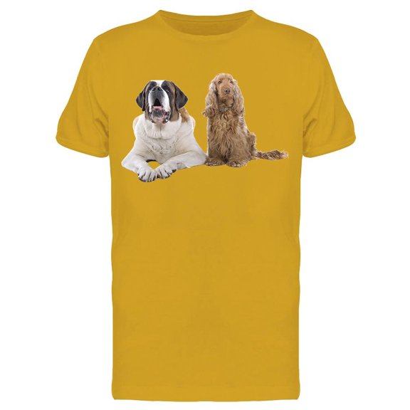 Sitting Dogs T-Shirt Men -Image by Shutterstock, Male x-Large