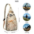 thumbnail image 3 of Waterproof Hiking Backpack Sling Bag for Women – Lightweight Crossbody Bags with Adjustable Strap, Multipurpose Chest Bag for Travel, Outdoor Adventures & Everyday Use – Boho Vintage Mushroom Design, 3 of 4