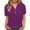 Purple, variant on Women Clearance Summer 2025 Basic Tee Tshirt Tops Women's Short Sleeve Cotton Linen Blouses Led Top T Shirt Solid Color Comfy Tops Spring Casual Tunic Top Loose Fit Tees Blouses