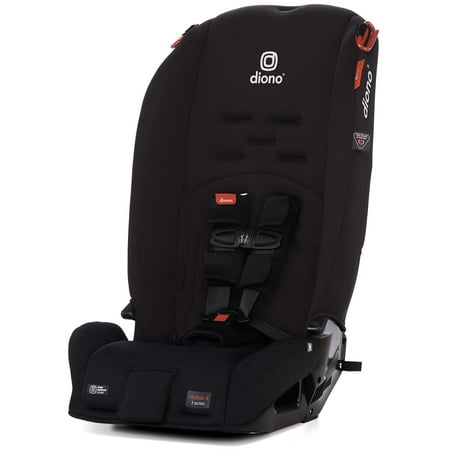 Diono Radian 3R, 3-in-1 Convertible Rear & Forward Facing Convertible Car Seat, High-Back Booster, 10 Years 1 Car Seat, Slim Design - Fits 3 Across, Black Jet