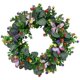 thumbnail image 1 of Corona de primavera, corona de flores artificiales para puerta delantera, colgante de pared, corona decorativa de hojas de eucalipto para fiesta,, 1 of 9