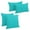 Aqua Blue, variant on Double-corded Solid Outdoor Spun Polyester Throw Pillows with Inserts (Set of 4), Lime