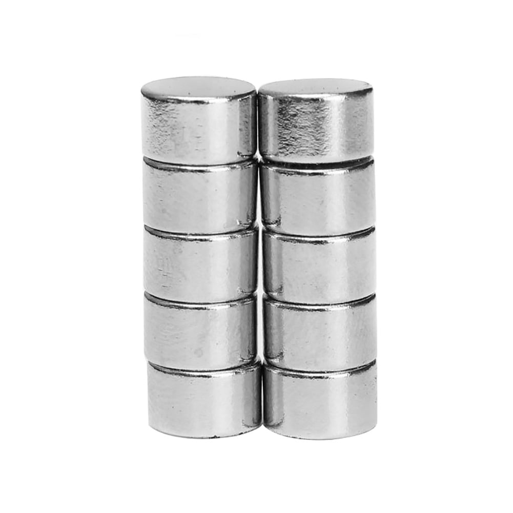 Kripyery 10Pcs 8x5mm N52 Super Strong Round Disc Blocks Rare Earth Neodymium