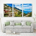 thumbnail image 2 of IDEA4WALL 3 Piece Framed Canvas Wall Art for Living Room, Bedroom Italy City Landscape Canvas Prints for Modern Home Decoration Ready to Hang, 2 of 4