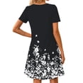 thumbnail image 5 of Fantaslook Boho Summer Dresses for Women Casual Short Sleeve T Shirt Dress with Pockets Beach Vacation Clothes, 5 of 8