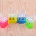 thumbnail image 5 of Pencil Sharpeners, Plastic Double Hole Pencil Sharpener with Lid Manual Hand Pencil Sharpener Bulk, 5 of 5