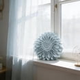 thumbnail image 4 of JWH 3D Round Handmade Decorative Suede Sunflower Throw Pillows with Insert for Sofa Couch Bed Bedroom Home 14inch Winter Sky, 4 of 11