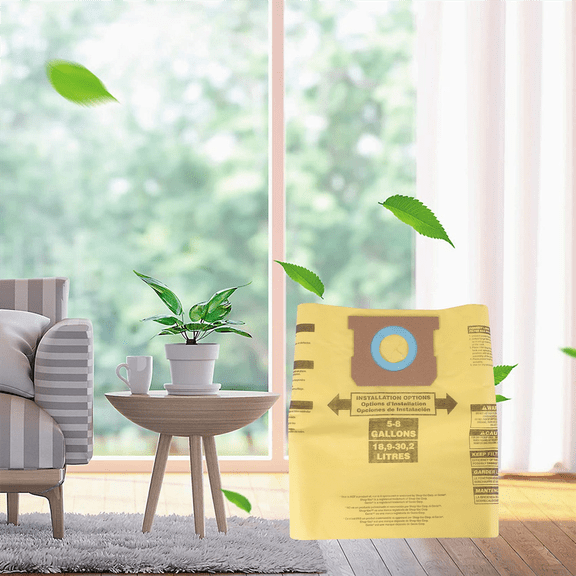 New Arrivals 3 Pack Type H Vacuum Filter Bags for 5-8 Gallon Vacuums