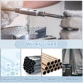 thumbnail image 6 of Uxcell 2pcs Hand Bottom Tap #4-48 UNF 2B Bottoming Style Screw Tapping Threading Tool, 6 of 6