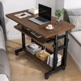 thumbnail image 2 of Movable Computer Table Living Room Bedroom Leisure Side Laptop Desk Table Household Lifting Space Saving Table Home Furniture My Lux Decor Round, 2 of 11
