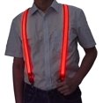 thumbnail image 1 of rouge, Bretelles Pour Hommes Avec Clips Allument Bretelles Rave Accessoires Led Pantalon Bretelles Rglable, 1 of 5