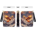 thumbnail image 5 of Kuiaobaty Eagle Fire Cloud Print Faux Leather Bible Cover for Men Women, Large Capacity Bible Book Cover Church Bag Carrying Case with Detachable Wrist Strap and Handle, Size XL, 5 of 7