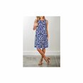thumbnail image 3 of Robe T-Shirt Décontractée d'Été pour Femme, Sortie de Plage, Robe Débardeur Plissée Unie, m, Bleu, 3 of 4