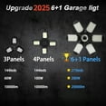 thumbnail image 5 of BN-LINK 2 Pack Garage Lights, 18500LM 6500K Deformable LED Garage Light with 6+1 Adjustable Panels, Ultra Bright Lights Workshop Warehouse, Black, 5 of 7