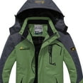 thumbnail image 3 of Manteaux pour Hommes Manteau Coupe-Vent Imperméable Chaud à Capuche Imperméable Manteaux de Planche à Neige, 3 of 3