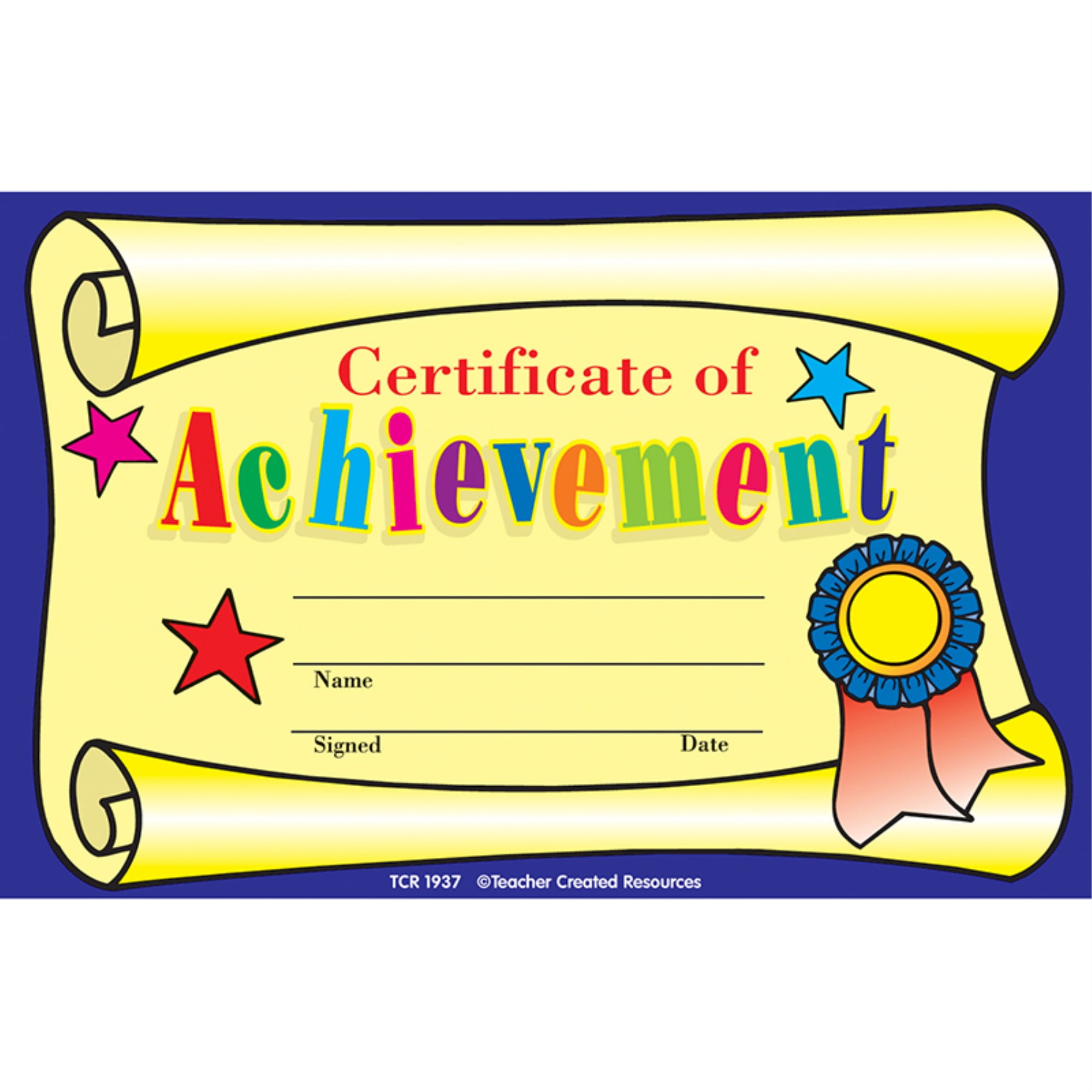 Certificate Of Achievement Pack Of 25 Walmart Certificate Of Achievement Pack Of 25 Walmart