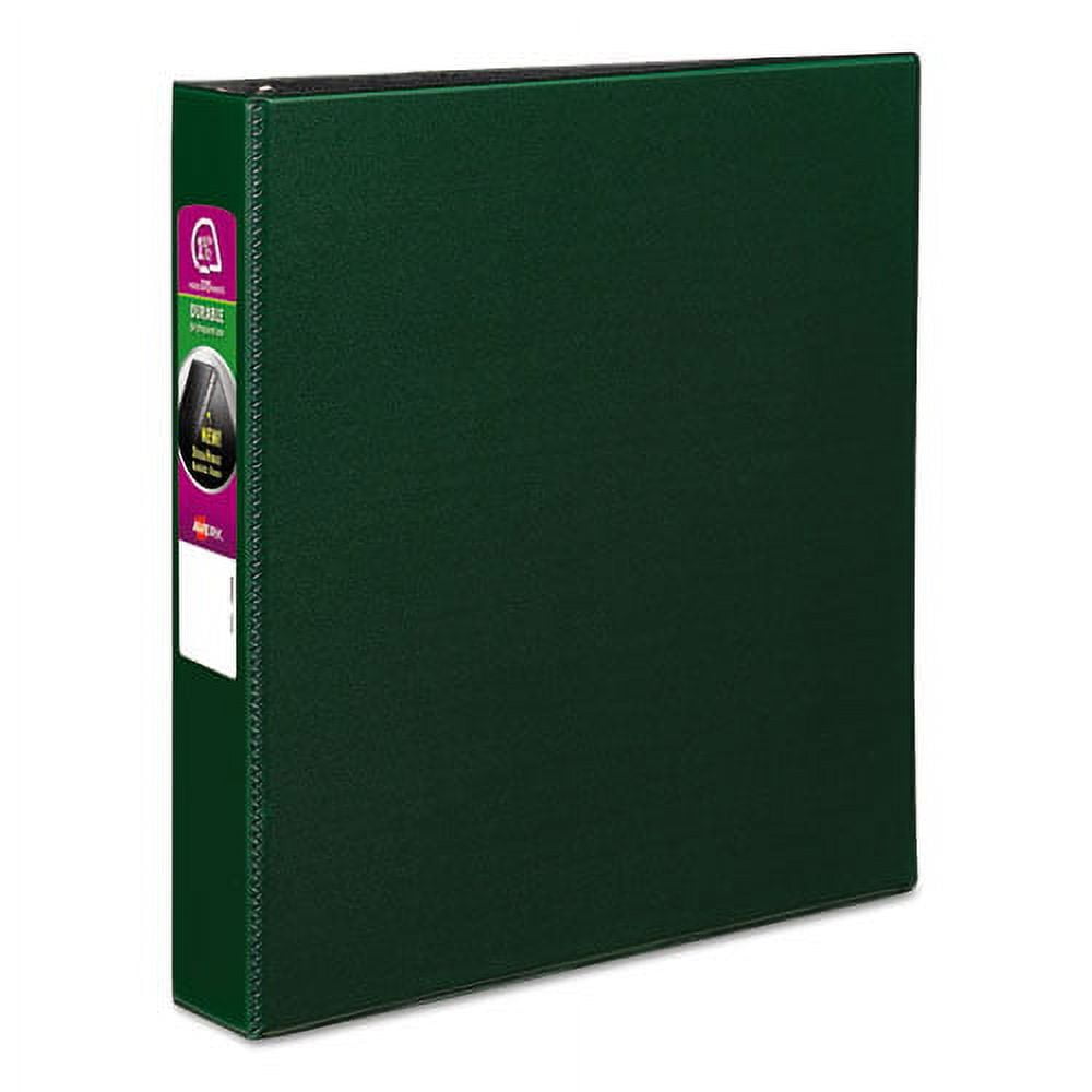 Durable Non-View Binder With Durahinge And Slant Rings, 3 Rings, 1.5" Capacity, 11 X 8.5, Green | Bundle of 5 Each