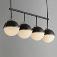 thumbnail image 4 of 12414SWBKWBR-Maxim Lighting-Duke - 4 Light Linear Pendant-14.75 Inches Tall and 8.75 Inches Wide-Black/Weathered Brass Finish, 4 of 5