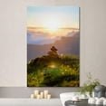 thumbnail image 2 of wall26 Canvas Print Wall Art Scenic Rocks in Cloudy Mountain Valley Sunset Nature Wilderness Photography Realism Decorative Yoga Multicolor Relax/Calm Zen for Living Room, Bedroom, Office - 12"x, 2 of 5