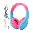 thumbnail image 1 of Auriculares Bluetooth para niños, estéreo, reducción de ruido, luz RGB, plegables, inalámbricos, con micrófono, color azul, 1 of 14