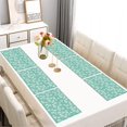 thumbnail image 2 of Turquoise Daisy Flower Yellow Centers Pattern Summer Placemats Table Placemats Set Of 6-Linen Kitchen Washable Placemats Table Mats 11.8"x17.7" Non-Slip Heat Resistant, 2 of 5