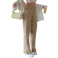 thumbnail image 3 of NFTOEIULA Women High Waist Button Straight Wide Leg Jeans Pants With Pockets, 3 of 7