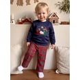 thumbnail image 5 of Cjfdfy Toddler Baby Boy Christmas Outfit Nativity Religious Holiday Long Sleeve Sweatshirt And Plaid Pants Little Baby Cute My First Christmas Fall Winter Clothes 6M-4Y, 5 of 9