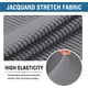thumbnail image 2 of Funda para sofá de dos plazas de jacquard de gran elasticidad de 2 piezas/fundas para muebles para sofá de dos plazas con parte inferior elástica, apto para cojín en T/cojín de caja Tela de jacquard de licra, gris carbónGris carbónWing Chair, 2 of 5