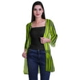 thumbnail image 2 of Moomaya Printed Georgette Shrug Ruffled Back Drop Hem Beach Cover Up For Women, 2 of 5