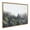 Natural, variant on Kate and Laurel Sylvie Lush Green Forest On A Foggy Day Framed Canvas Wall Art by The Creative Bunch Studio, 31.5x41.5 Brown, Scenic Forest Wall Art Decor