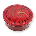 thumbnail image 4 of Jacobsens Danish Butter Cookies Reindeer Embossed Gift Tin with Bonus Gift Gold Stainless Steel Tongs 14.1Oz. (400 g.), 4 of 9