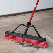 Libman 24-Inch Heavy Duty Multi-Surface Push Broom with Steel Handle