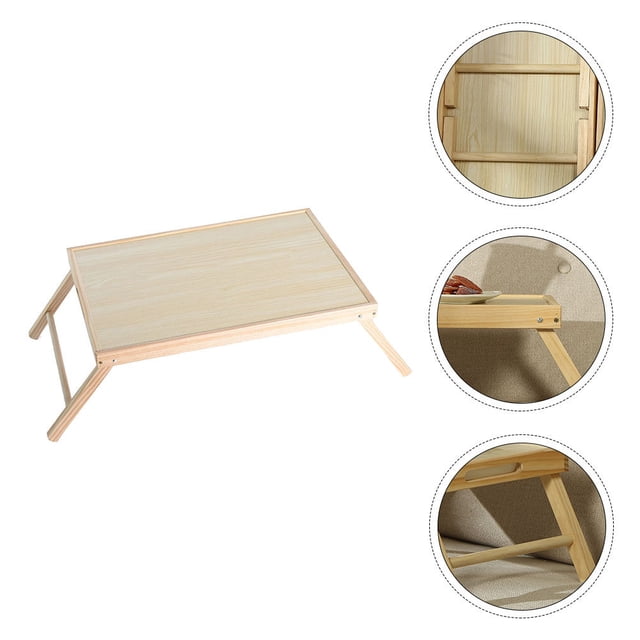OULII 1Pc Portable Laptop Table Simple Design Smooth Surface Writing Desk for .5x30x19.5cm