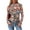 Floral Black Orange, variant on PRETTYGARDEN Womens Long Sleeve Going Out Tops Fall Mesh Floral Blouses Slim Fitted Shirts Date Night Outfits
