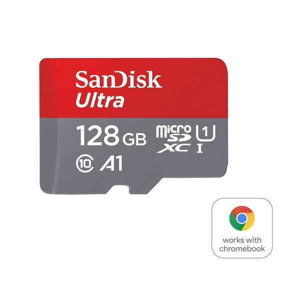 SanDisk Ultra® microSDXC™ UHS-I card, 128GB* for Chromebook™, Works with Chromebook