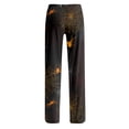 thumbnail image 5 of Fabrcox Halloween Pajamas Pants for Women Funny Ghost Pumpkin Candy Women Sleep Pants Fall Winter Festival Comfy Women’s Lounge Pants Purple M, 5 of 5