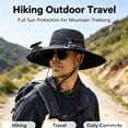 thumbnail image 3 of WKSCLPAI Wide Brim Solar Fan Hat,Fishing Hat with 2 Solar Fan Built in, 3 Speed Solar Powered Fan Hat,Outdoor Sun Hats for Men Women Hat,Usb & Solar Powerd Two Modes of Energy Supply, 3 of 6