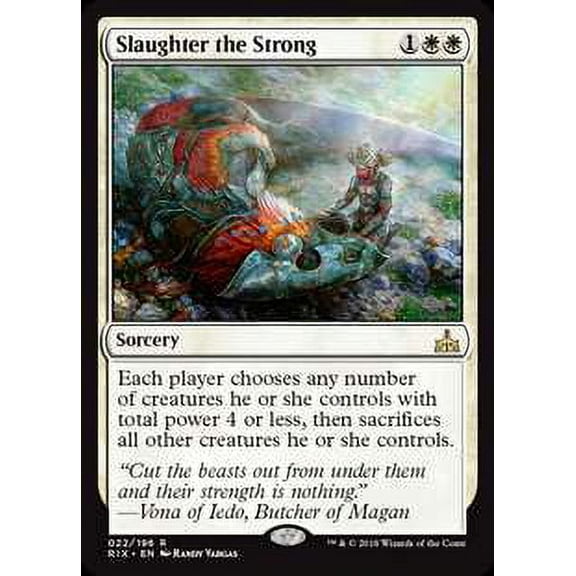 MtG Rivals of Ixalan Rare Slaughter the Strong (Foil) #22