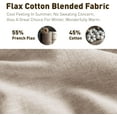 thumbnail image 2 of Hyde Lane Luxurious French Flax Linen Sheet Set, Organic Linen Cotton Blend Bed Sheets - 15 Inches Deep Pocket, 4 Pcs Linen Sheets for All Seasons (King, Linen), 2 of 16