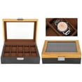 thumbnail image 4 of Watch Organizer, 10 Slot Watch Box, Classic For Boyfriend Men, 4 of 8